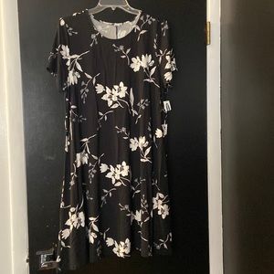 Old Navy Black Floral Dress